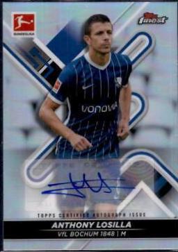 Anthony Losilla #BCA-AL Soccer Cards 2021 Topps Finest Bundesliga Autographs