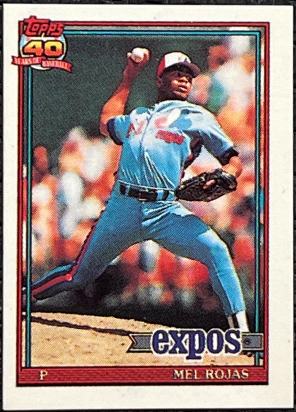 Mel Rojas #252 Baseball Cards 1991 Topps Micro