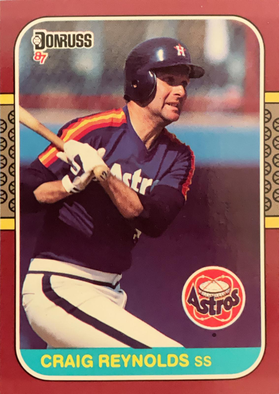 Craig Reynolds #19 Baseball Cards 1987 Donruss Opening Day