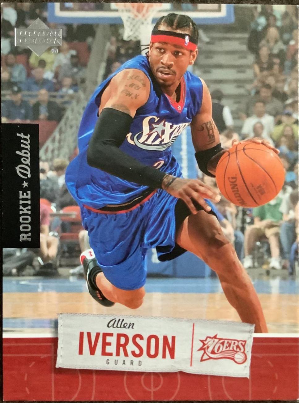 Allen Iverson #69 Basketball Cards 2005 Upper Deck Rookie Debut