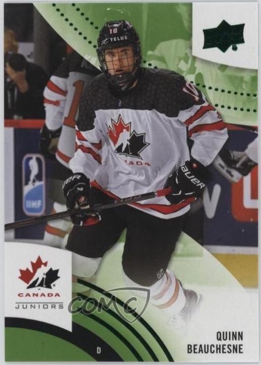 Quinn Beauchesne #33 2025 Upper Deck Team Canada Juniors Hockey