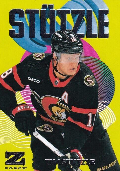 Tim Stutzle #19 2023 Skybox Metal Universe Z Force Hockey