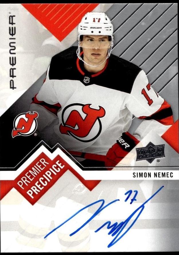 Simon Nemec #PPR-SN Hockey Cards 2023 Upper Deck Premier Precipice Auto Rookie