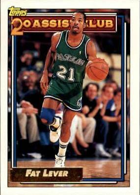 Fat Lever #221 Basketball Cards 1992 Topps Gold