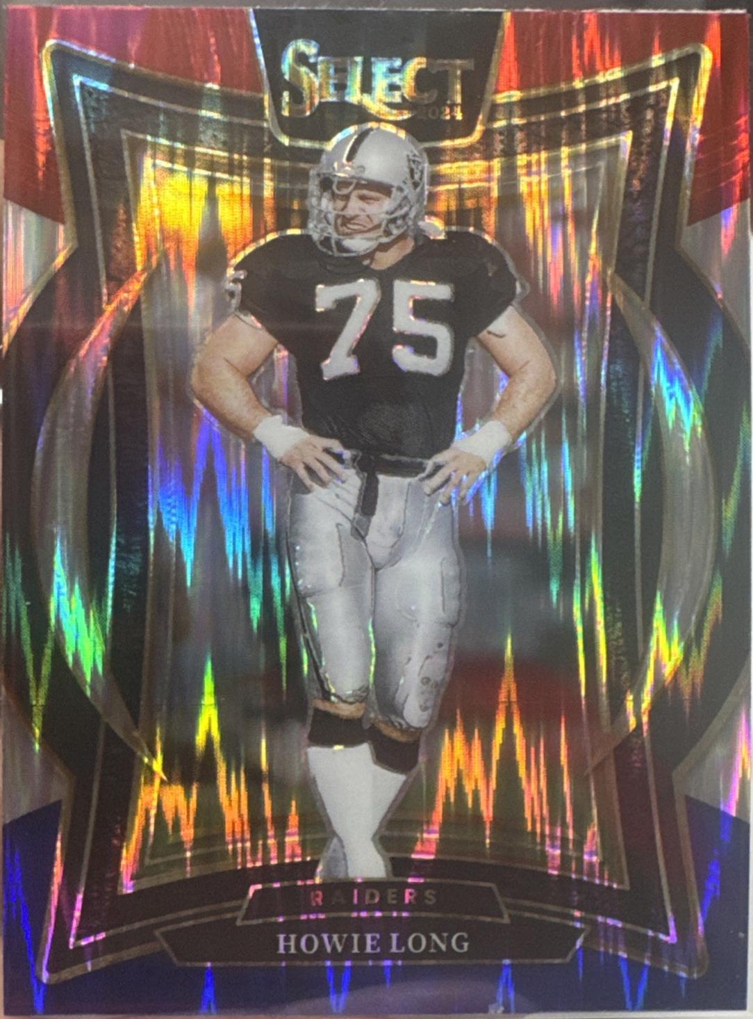 Howie Long [Red Blue Prizm Shock] #60 Prices | 2024 Panini Select ...