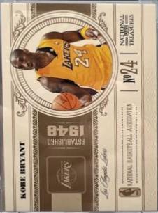 Kobe Bryant #42 Basketball Cards 2010 Panini National Treasures