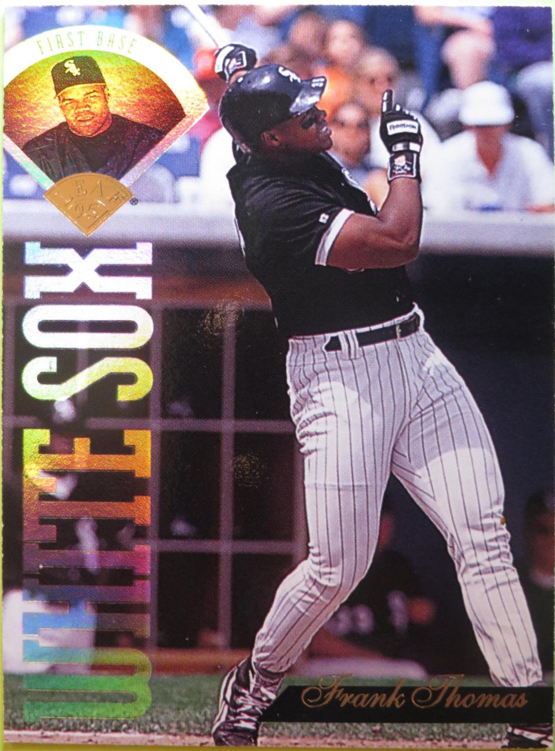 Frank Thomas #1 Baseball Cards 1995 Leaf