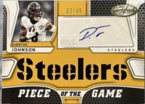 Diontae Johnson #PGS-DJ Football Cards 2022 Panini Certified Piece of the Game Signatures