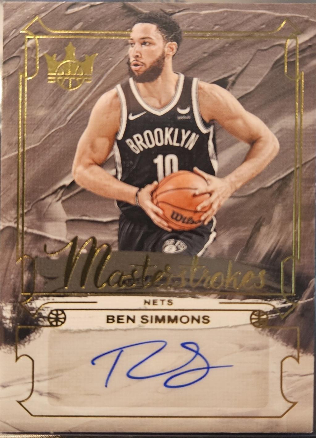 Ben Simmons #MS-BEN Basketball Cards 2024 Panini Court Kings Masterstrokes