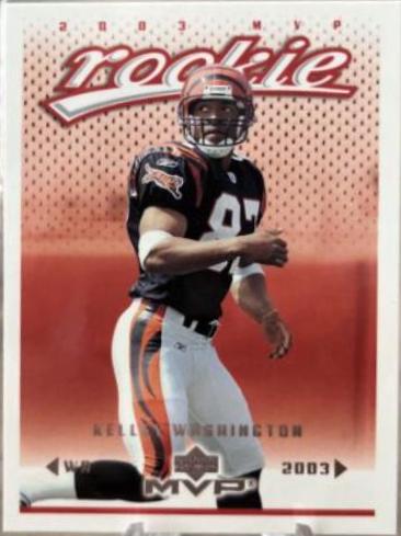 Kelley Washington #379 Football Cards 2003 Upper Deck MVP