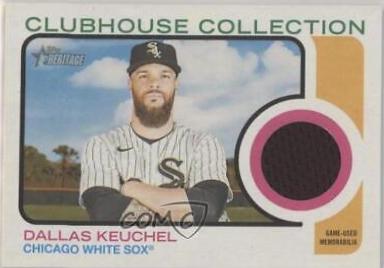 Dallas Keuchel #CC-DK Baseball Cards 2022 Topps Heritage Clubhouse Collection Relics