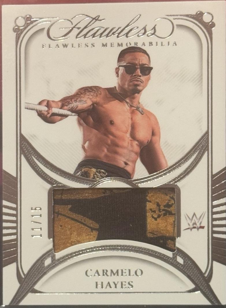 Carmelo Hayes #2 Wrestling Cards 2024 Panini Flawless WWE Memorabilia