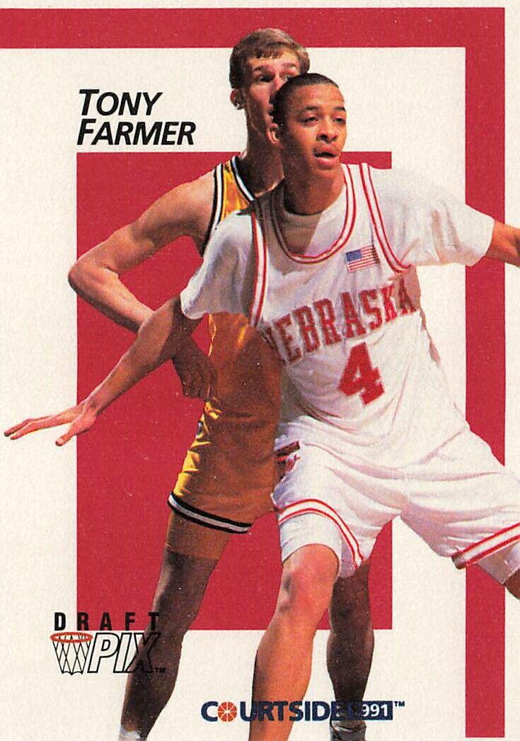 Tony Farmer #19 Basketball Cards 1991 Courtside