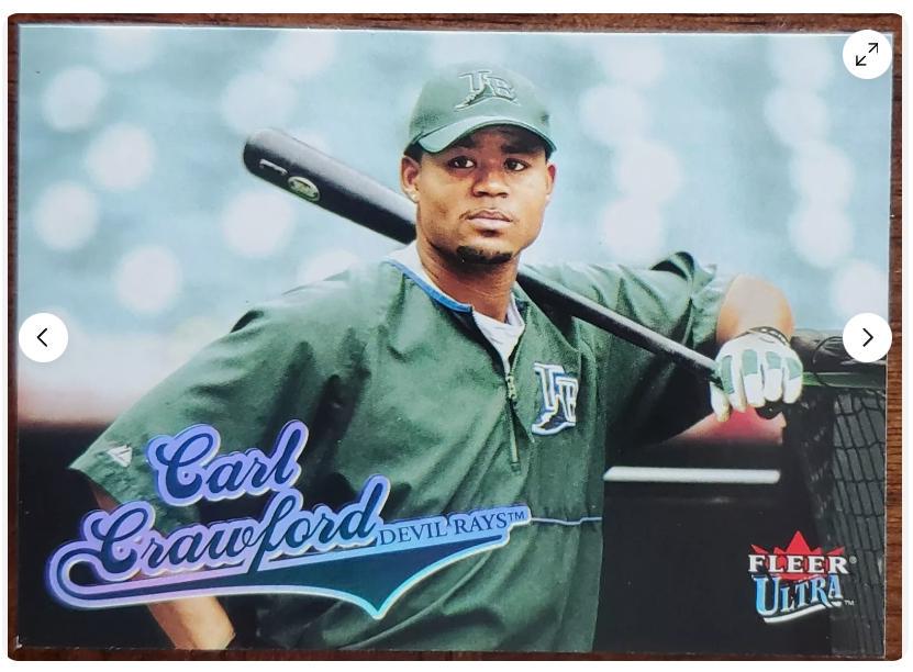 CARL CRAWFORD #62 Baseball Cards 2004 Ultra