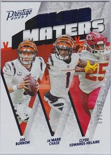 Clyde Edwards Helaire, Ja'Marr Chase, Joe Burrow