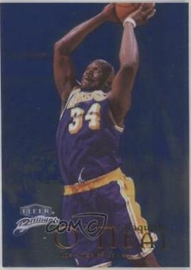 Shaquille O'Neal Blue #100B Basketball Cards 1998 Fleer Brilliants
