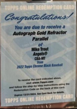 Mike Trout [Gold] #CBA-MT