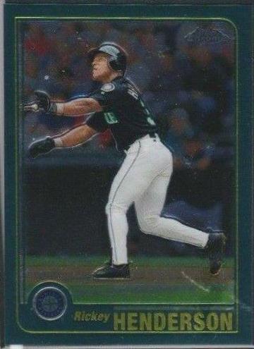Rickey Henderson #82 Baseball Cards 2001 Topps Chrome