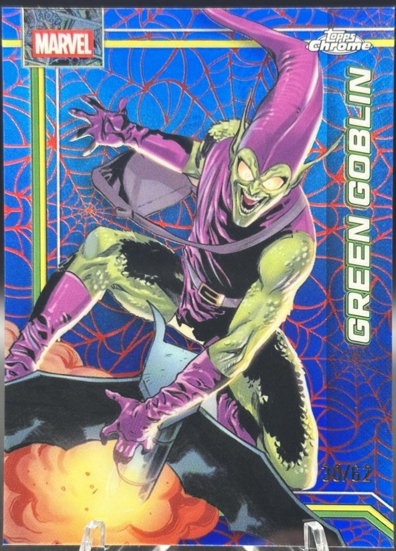 Green Goblin Spider-Web Red/Blue Refractor