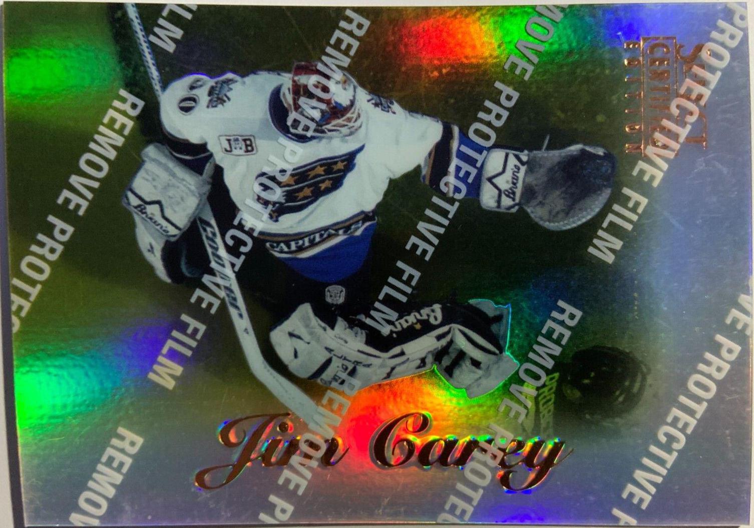 Jim Carey #29 Hockey Cards 1996 Select Certified