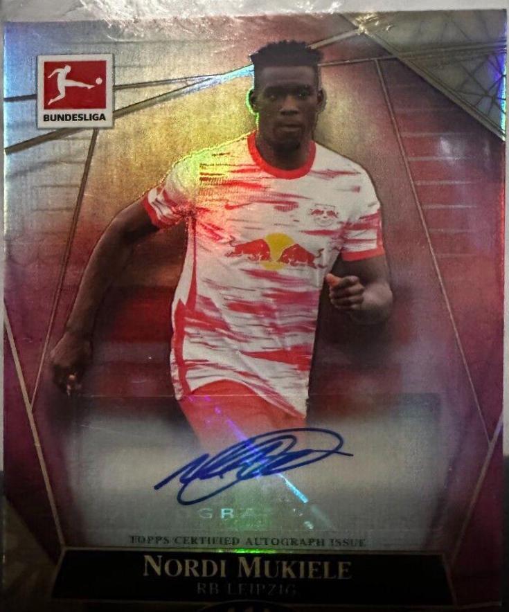 Nordi Mukiele #TWA-NM Soccer Cards 2021 Topps Tier One Bundesliga Autographs
