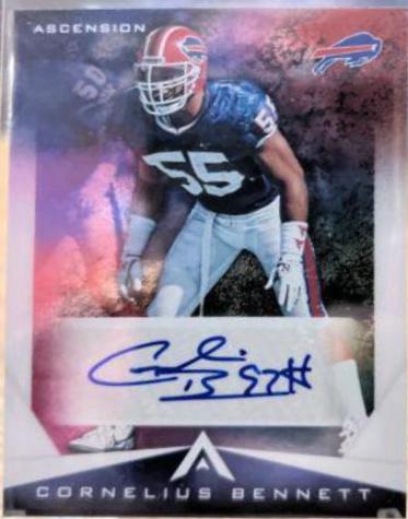 Cornelius Bennett #ASC-CBE Football Cards 2021 Panini Chronicles Ascension Autographs