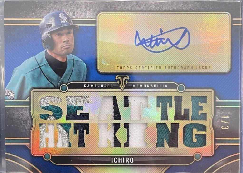 Ichiro #TTAR-I 2024 Topps Triple Threads Baseball Autograph Relic