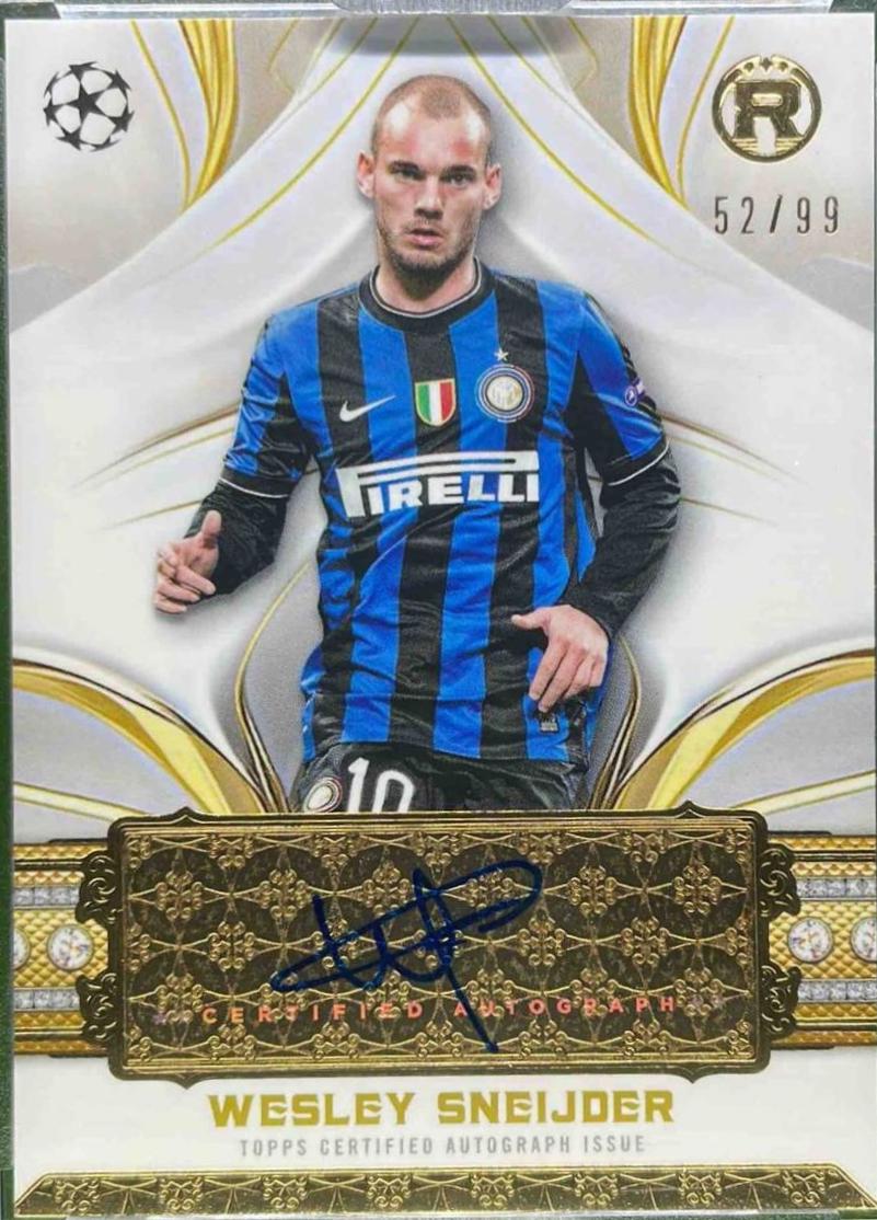 Wesley Sneijder #RA-WS 2024 Topps Reverence UEFA Autograph