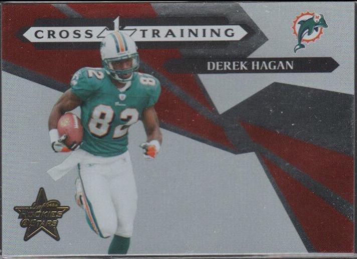 Derek Hagan #CT-28 Football Cards 2006 Leaf Rookies & Stars Cross Training