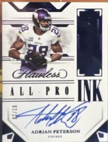 Adrian Peterson #5 Football Cards 2023 Panini Flawless All-Pro Ink