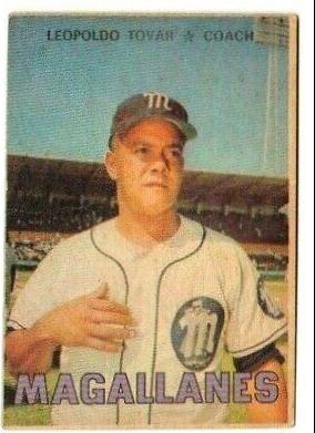 Leopoldo Tovar #25 Baseball Cards 1967 Venezuela Topps