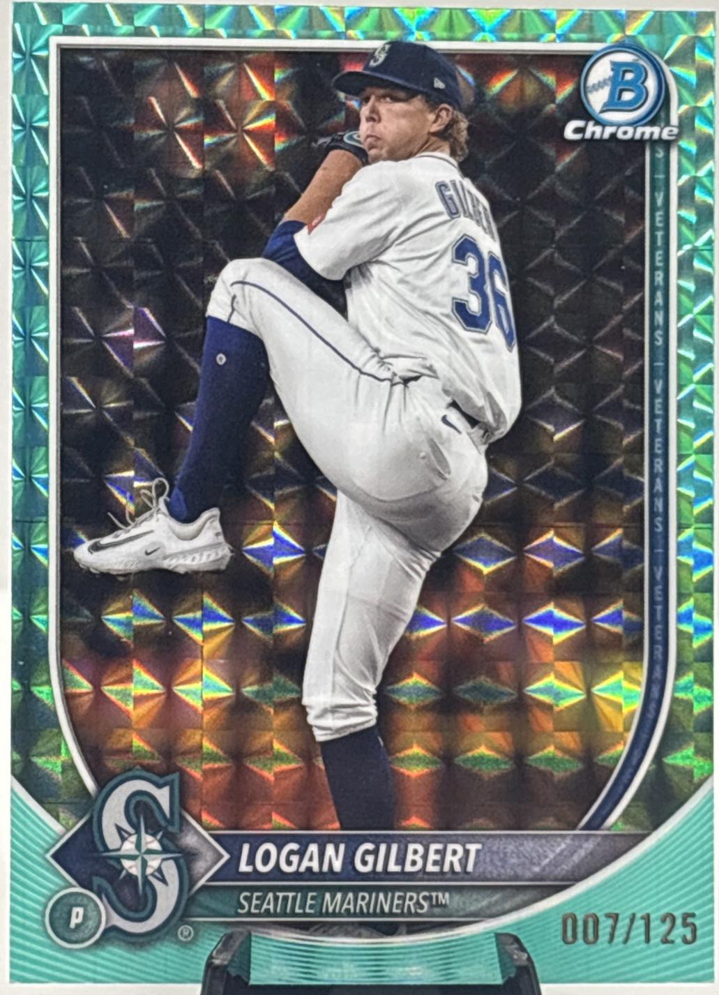 Logan Gilbert [Aqua Geometric Refractor] #9