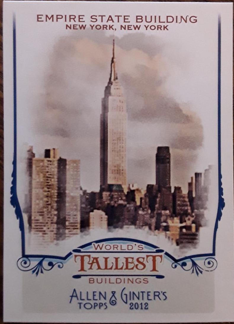 Empire State Building #WTB6 Baseball Cards 2012 Topps Allen & Ginter World's Tallest Buildings