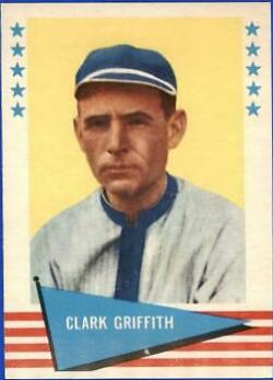 Clark Griffith #36 Baseball Cards 1961 Fleer