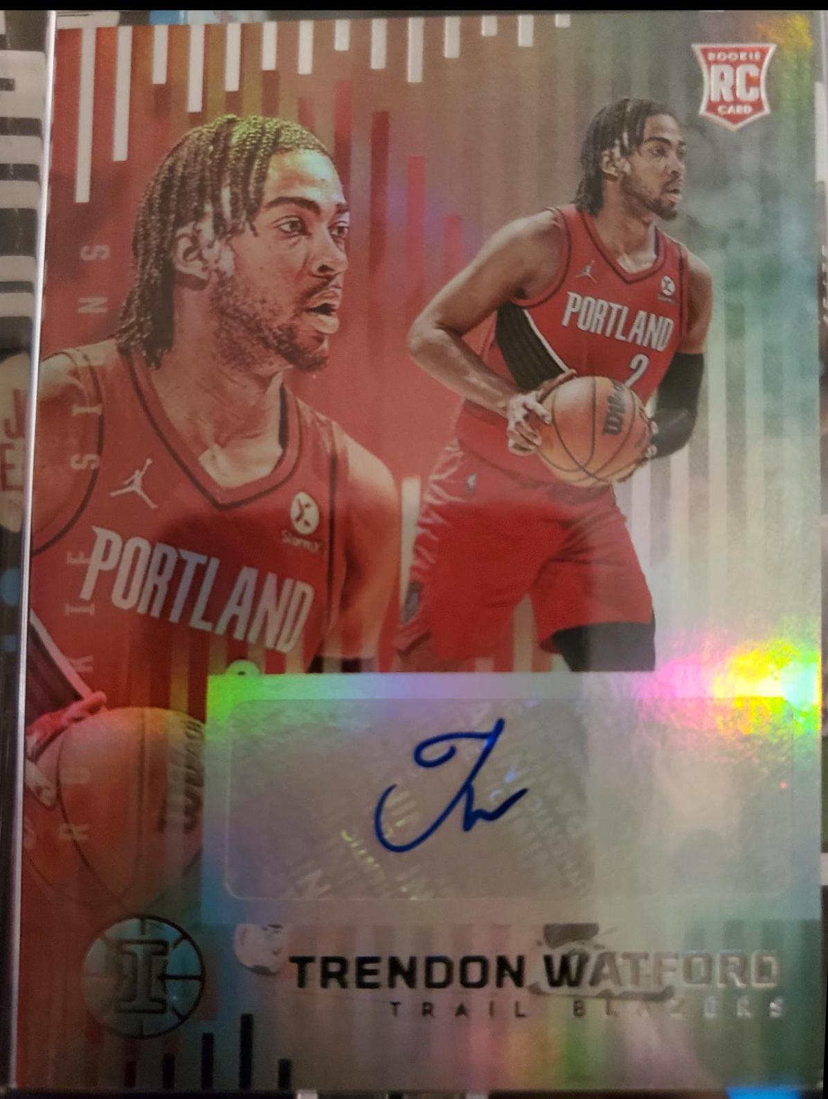 Trendon Watford #RS-TWN Basketball Cards 2021 Panini Illusions Rookie Signs