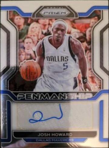 Josh Howard #PM-JHW 2021-22 Panini Prizm Basketball Penmanship