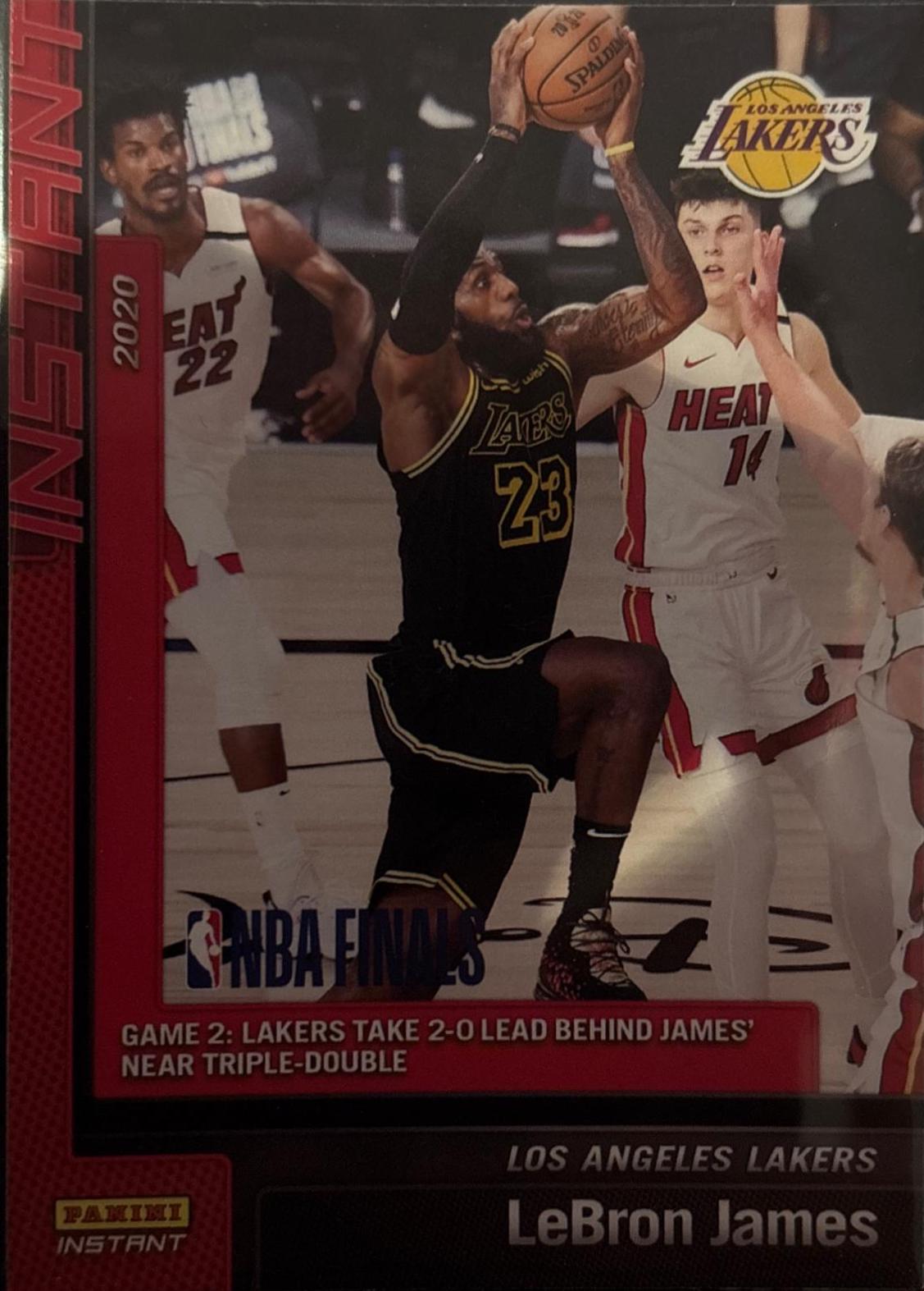 Lebron James #23 Basketball Cards 2019 Panini Instant Lakers NBA Champions
