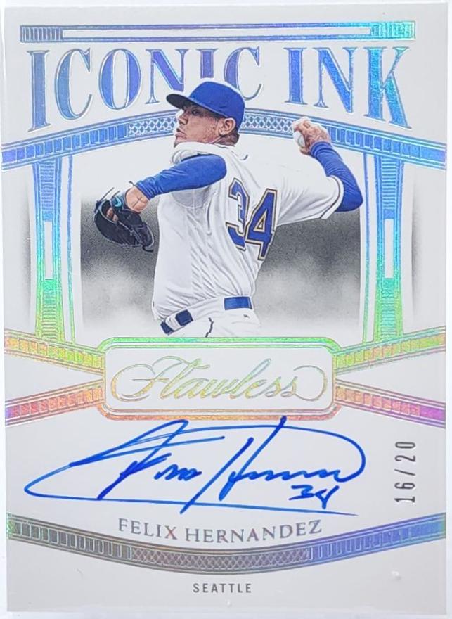 Felix Hernandez #II-FH 2024 Panini Flawless Baseball Iconic Ink