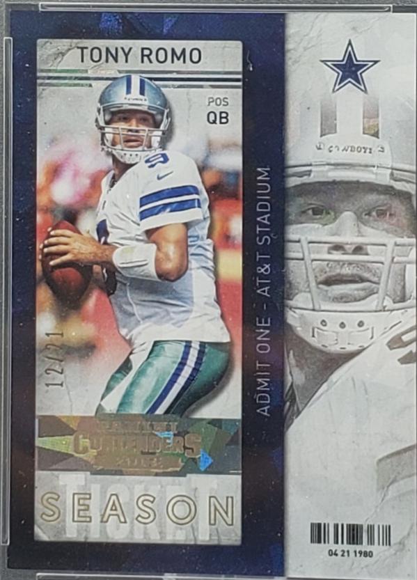 Tony Romo [Cracked Ice Ticket] #36