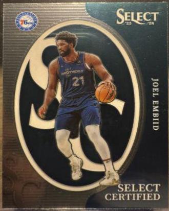 Joel Embiid #1 Basketball Cards 2023 Panini Select Certified