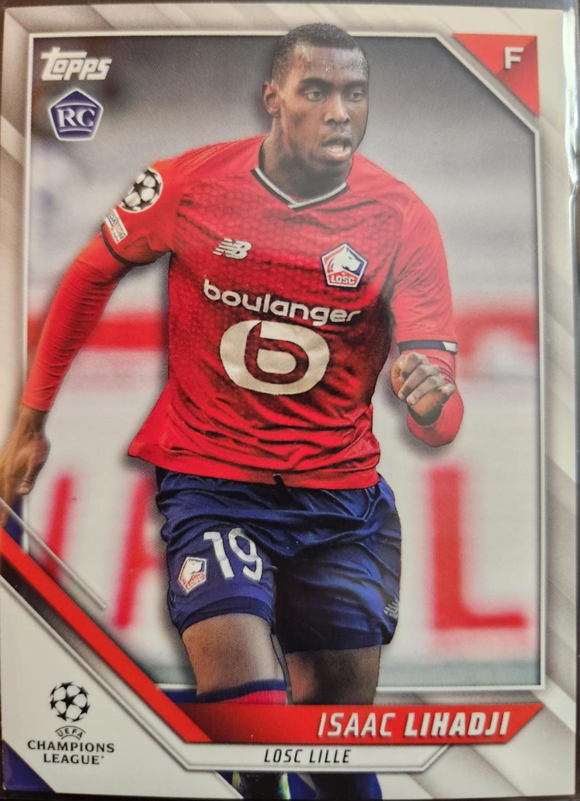 Isaac Lihadji #185 Soccer Cards 2021 Topps UEFA Champions League