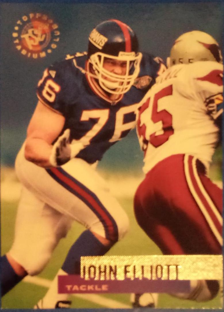 John Elliott #39 Football Cards 1995 Stadium Club