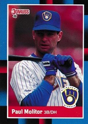 Paul Molitor #249 Baseball Cards 1988 Donruss