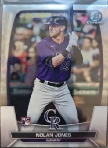 Nolan Jones #4 Baseball Cards 2023 Bowman Chrome