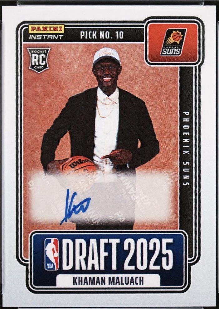 Khaman Maluach #NBADN-10 2025 Panini Instant Draft Night Basketball