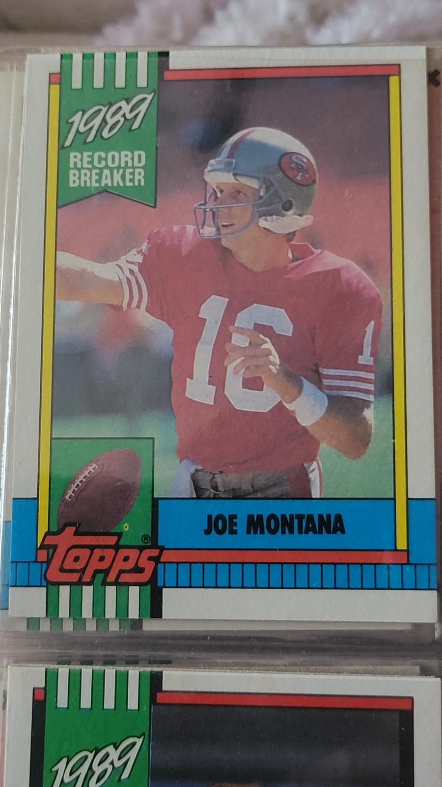 Joe montana #1 Football Cards 1990 Topps Traded