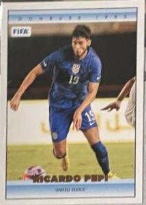 Ricardo Pepi #25 Soccer Cards 2022 Panini Donruss 1992 Tribute