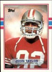 John Taylor #13 Football Cards 1989 Topps