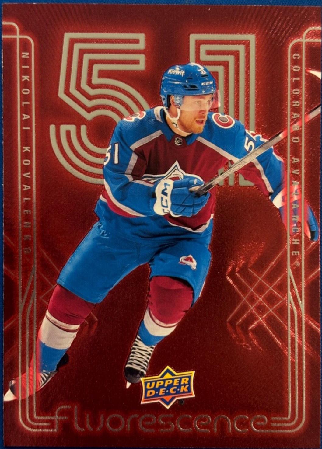 Nikolai Kovalenko #F-46 2024 Upper Deck Flurorescence Red Hockey