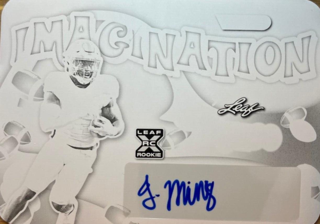 Jonathan Mingo #VI-JM2 Football Cards 2023 Leaf Vivid Autographs Imagination